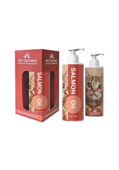 Salmon Oil Kediler İçin Somon Yağı, Omega 3 & 6 İçeren Tamamlayıcı Yem, Sıvı Form, 100 Ml