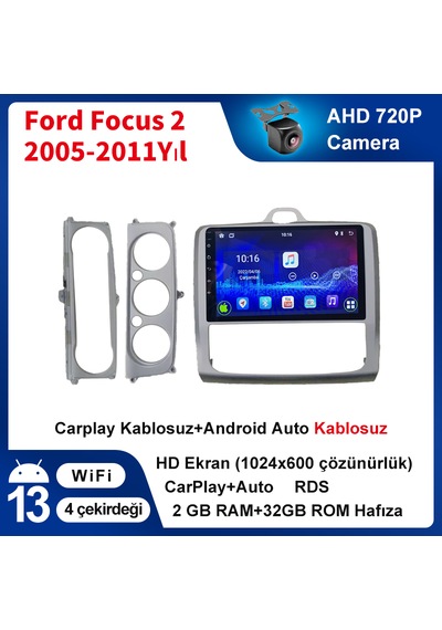 Ford Focus 2 2005-2011yıl 2gb Ram 32gb Rom Multimedya Carplay