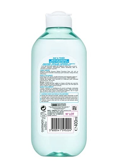 Garnier Skin Naturals Saf & Temiz Micellar Kusursuz Makyaj Temizleme Suyu 400 Ml