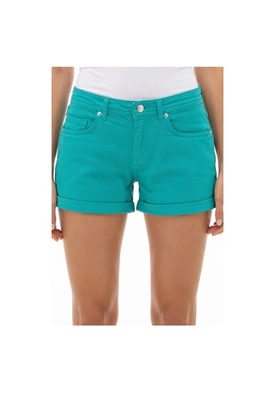 Lacoste Women's Standart Fit Cotton Jeans Shorts Kadın Pamuklu Kot Şort Turkuaz