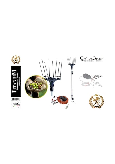 Titanium Olive Lion Plus Akülü Zeytin Hasat Makinesi Şarj Aleti Hediyeli