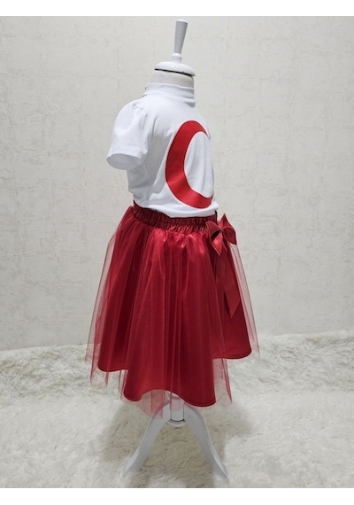 Ay Yıldızlı Tişört Kırmızı Tütü Etek Takım