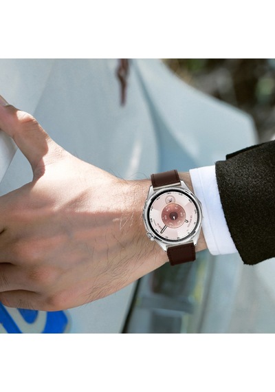 Huawei Watch Gt6 46mm İle Uyumlu Premium Classic Deri Görünümlü Kordon