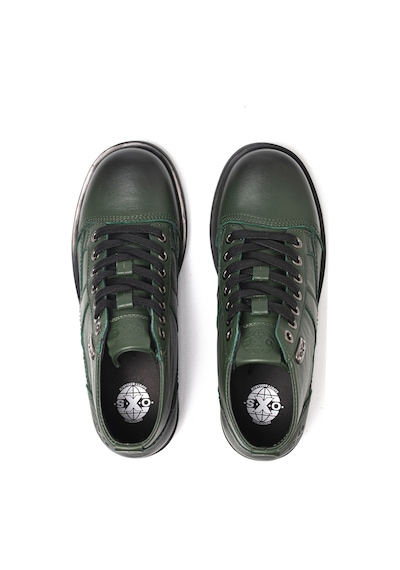 Military Green Bot Erkek Oxm003613 Oxs Frank 0036 Mıd M Leather Mıl.green Military Green