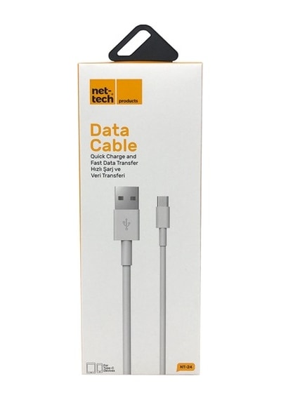 Nettech NT-24 Plastik 100 CM Type-C Data Kablo