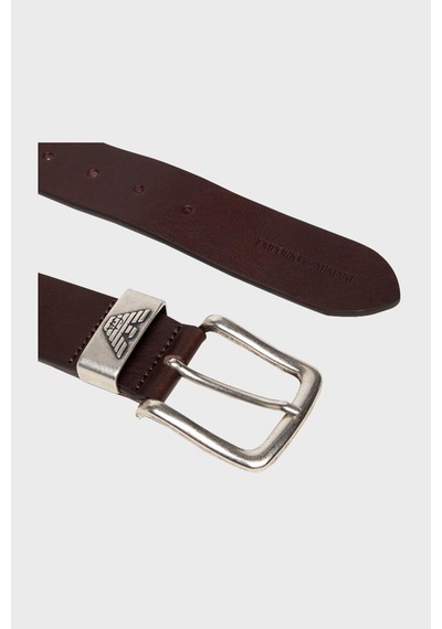 Emporio Armani Logolu Hakiki Deri Kemer Erkek Kemer Y4s201 Ydd6g 80005 Kahve