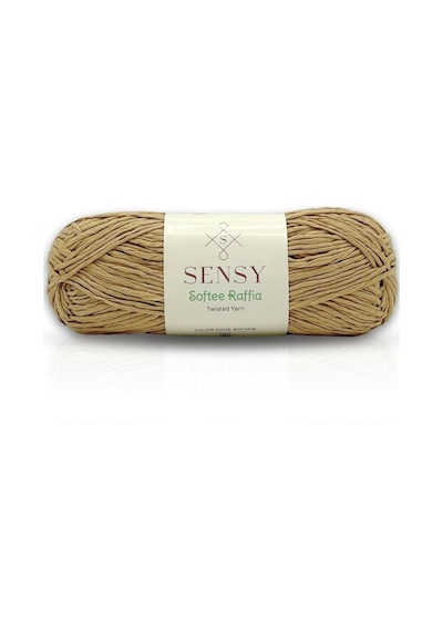 Premium Softee Raffia Yumuşak Kağıt İp Rafya İp Tığ İpi Çanta İpi El Örgü İpi Hobi İpi Sütlü Kahve