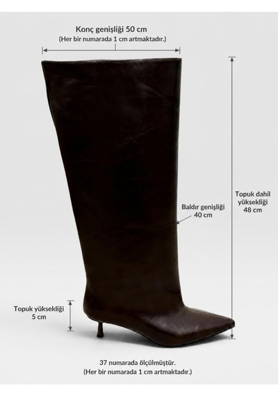 Erva'nın Butiği Kahve Cilt Veray Xl Oversize Kalın Baldır 5 Cm Mini Topuk Çizme-6402 Kahverengi Erva'nın Butiği Kahve Cilt Veray Xl Oversize Kalın Baldır 5 Cm Mini Topuk Çizme-6402 Kahverengi