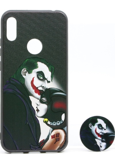 Nettech Huawei Y6 2019 Uyumlu Desenli Popsocket Seri Arka Koruma