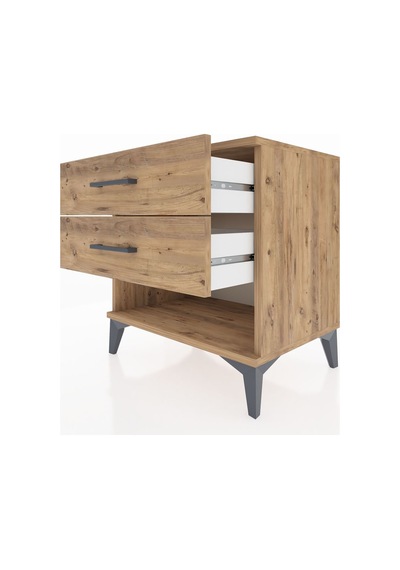 Hyperion Komodin 2 Çekmeceli 60x44x64 Çam-çam Çam