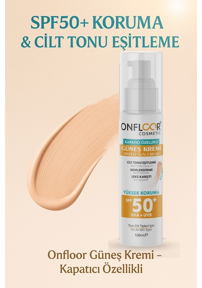 Onfloor Cilt Tonu Eşitleyici Güneş Kremi SPF50+ 100 ML