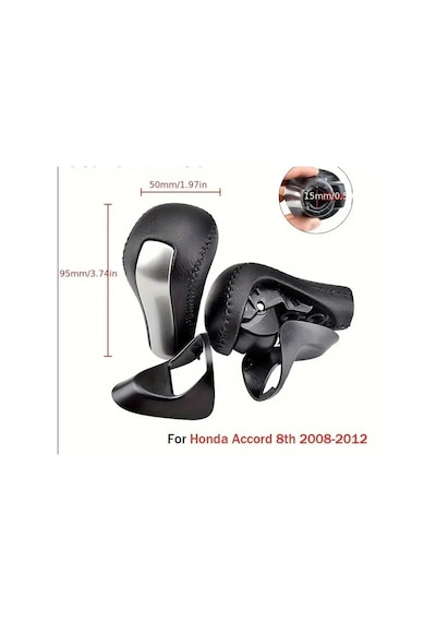 Honda Accord 8. Nesil 2008-2012 Otomatik Vites Topuzu Deri Kaplamalı Siyah