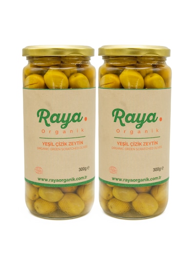Organik Yeşil Zeytin 2 Li Set 500 Cc X 2 300 G