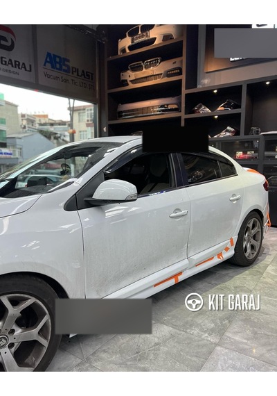 Renault Fluence Yan Marşpiyel Çift Plastik Boyasız