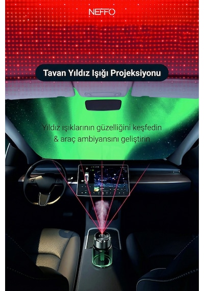 160 Ml Işıklı Akıllı Araç Aroma Kokusu Araba Kokusu Şarjlı Otomatik Hava Ferahlatıcı Koku li