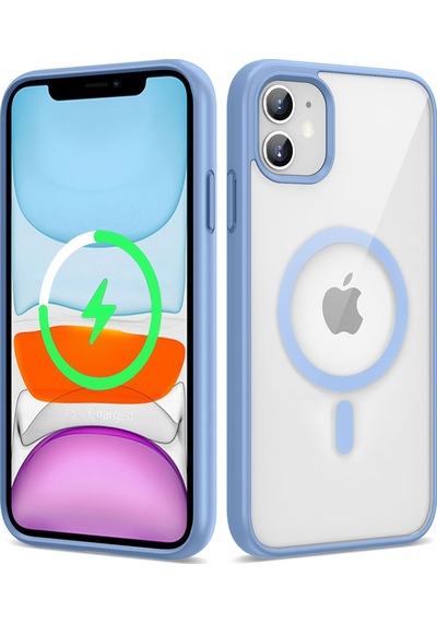 Apple Uyumlu iPhone 11 Kılıf Magsafe Wireless Şarj Özellikli Silikon Zore Ege Kılıf