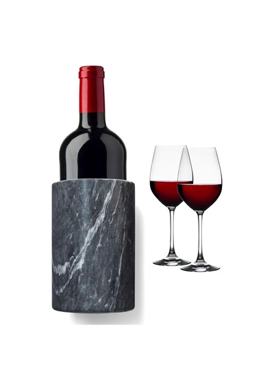 Marble Wine Chiller And Utensil Holder, Black - Fox Run 8649 Marble Utensil Holder, Black