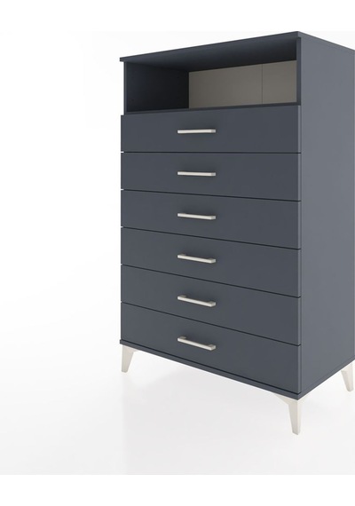 Hyperion Dolap Tek Raflı 6 Çekmeceli 88x44x134 Antrasit-antrasit Antrasit Hyperion Dolap Tek Raflı 6 Çekmeceli 88x44x134 Antrasit-antrasit Antrasit