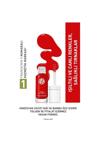 Yves Rocher Go Green Oje-5 Ml-22. Açık Kırmızı 22 Açık Kırmızı