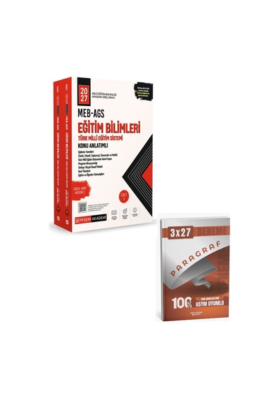 Pegem 2027 Meb-ags Eğitim Bilimleri Ve Türk Milli Eğitim Sistemi Konu Anlatımlı Modüler Set+ Anla Kazan Paragraf