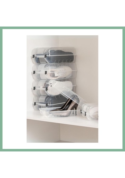 Bşkvirgo 6 Lı Ayakkabı Kutusu Bayan & Ayakkabılık Organizeri 20x37x13 Cm Bsk2026 Çok Renkli Bşkvirgo 6 Lı Ayakkabı Kutusu Bayan & Ayakkabılık Organizeri 20x37x13 Cm Bsk2026 Çok Renkli