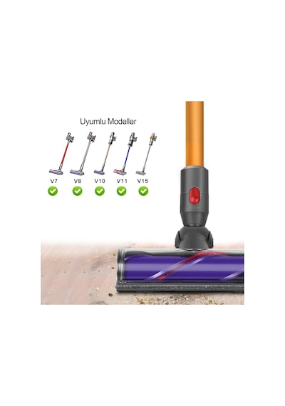 Dyson V7 V8 V10 V11V15 İle Uyumlu Turbo Başlığı