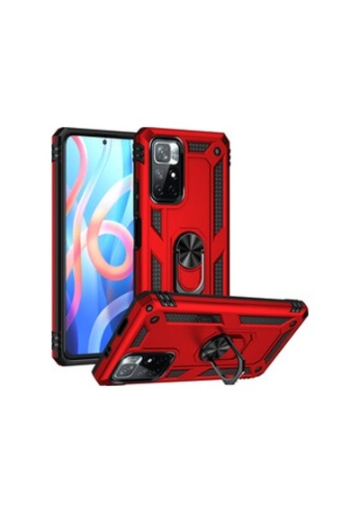 Lexroo Xiaomi Poco M4 Pro 5g Vega Tpu Silikon Sert Pc İnce Kılıf - Kırmızı