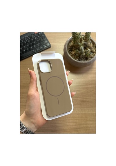 İphone 11 Stylus Silikon Kılıf Krem