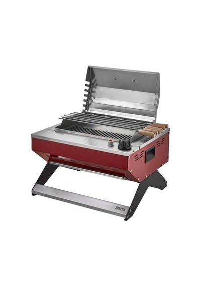 Gazlı Profesyonel Döküm Barbekü Mangal R132, Kırmızı Diğer