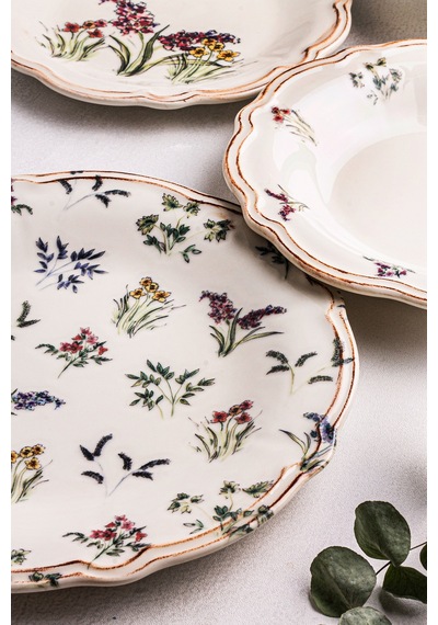 Wild - 24 Parça 6 Kişilik Porselen Yemek Takımı Kenarları Silik Vintage Tuval Model Porselen Tabak Çok Renkli - 683103577 Çok Renkli Wild - 24 Parça 6 Kişilik Porselen Yemek Takımı Kenarları Silik Vintage Tuval Model Porselen Tabak Çok Renkli - 683103577 Çok Renkli