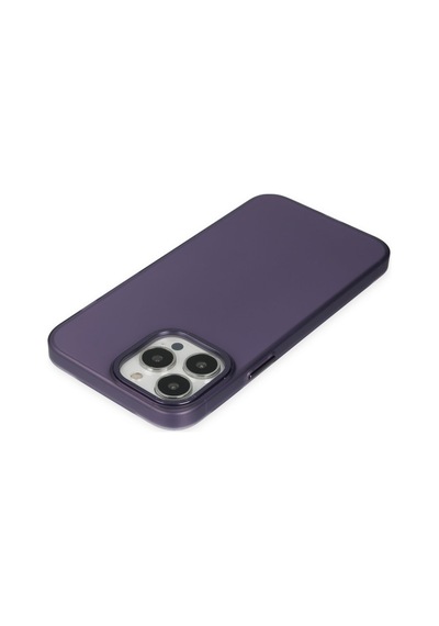Apple iPhone Uyumlu 14 Pro Max Kılıf Modos Metal Kapak - Mor Bzsxx00 1