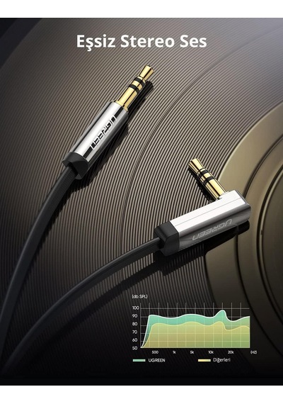 Lexroo 3.5mm Aux Ses Kablosu, 5 Metre Standart