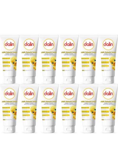 Dalin Pişik Öneliyici Krem/pişik Kremi 100ml Bebekler İçin 12 Li Set