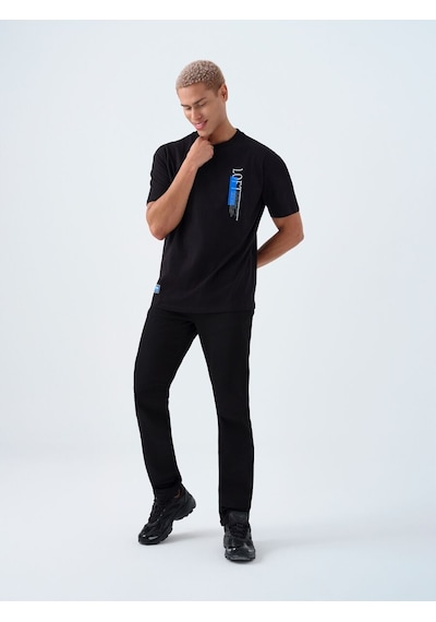 LOFT Loose Fit Erkek Tshirt K.kol Lf2039469 Q1.v1 Siyah