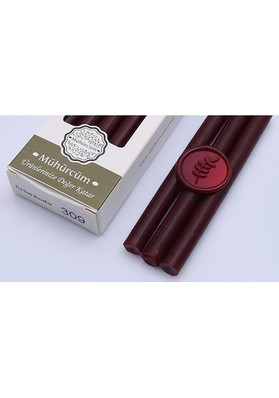 Mühür Mumu Çubuk 11mmx120mm 10 lu Paket Model: 309 VİŞNE KIRMIZI