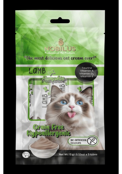 Nobılus Kuzu Ve Balkabaklı Kedi Krema Ödülü 5x15g