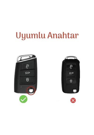 Gma Keys Volkswagen Polo Golf Passat Jetta Tiguan Transporter Touran Scirocco Caddy Anahtar Kılıfı