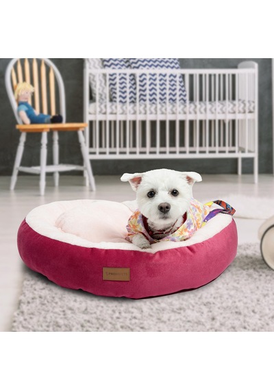 Peluş Minderli Küçük Ve Orta Irk Kedi Köpek Yatağı 62x65 Cm - Pem