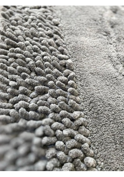 Tr Pamukkent Süper Emici 2'li%100 Pamuk Ultra Lüks Banyo Paspası Seti 60x100 Cm Ve 50x60 Cm Antrasit Diğer