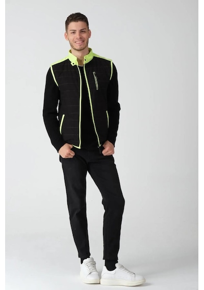 Alexandergardi Alexandergardı Renk Detaylı Yelek E25-605yelek Sarı