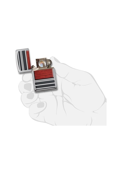 Zippo Çakmak Steel And Wood Pipo Çakmağı 28676