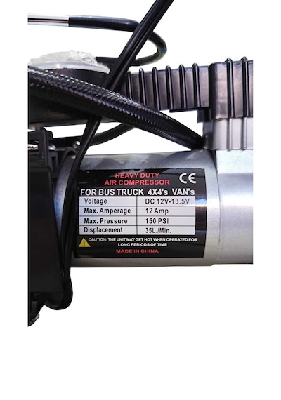 Fıscher 12 Volt Şişirme Pompası - Kamp Pompası - Çakmaklık Girişli Pompa - Çadır Yatak Top Pompası