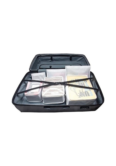 Bavul İçi Düzenleyici Valiz Organizer 6 Lı Set - Çizgili Beyaz