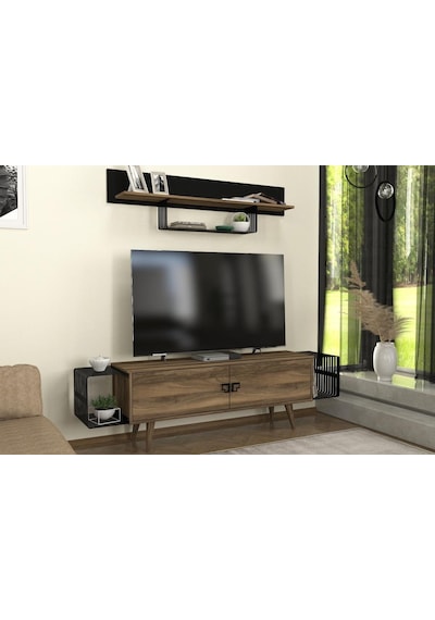 Dekorister Oltre Tv Ünitesi Ceviz - Siyah