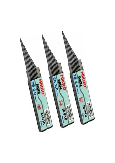 Versatil Kalem 2.0 MM Kalın Uçlu Sarı ve Yedek Kalın Uç 2.0 MM Siyah 3 Adet