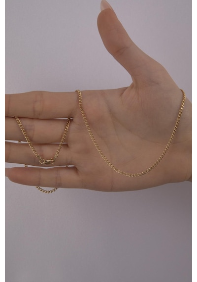 14 Ayar Altın Gurmet Zincir 2.10 Mm 001