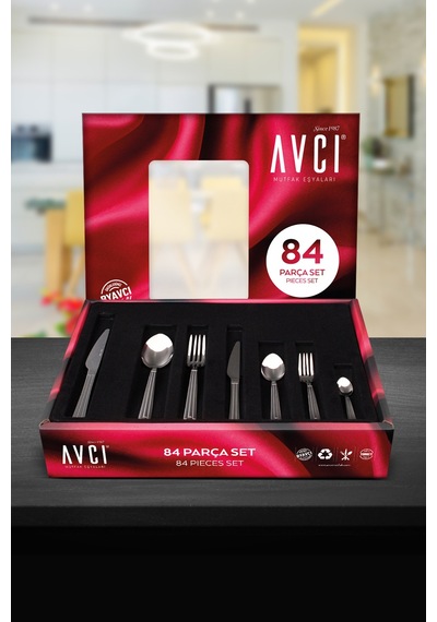 Yakamoz 84 Parça Çatal Kaşık Bıçak Takımı