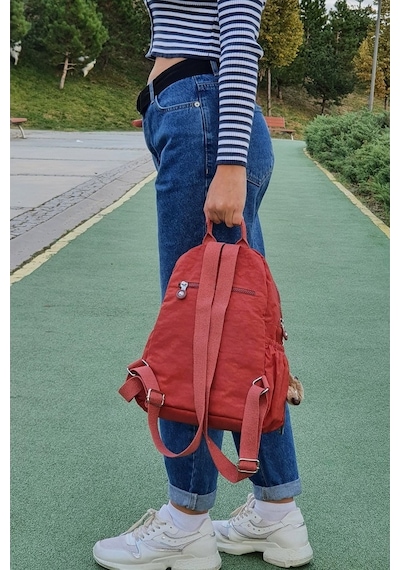 Duomino Kiremit Sırt Çantası Günlük Mini Boy By Nemo Group-Kiremit