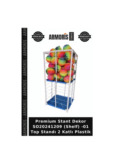 Premium Stant Dekor So20241209 Shelf -01 Top Standı 2 Katlı Plastik