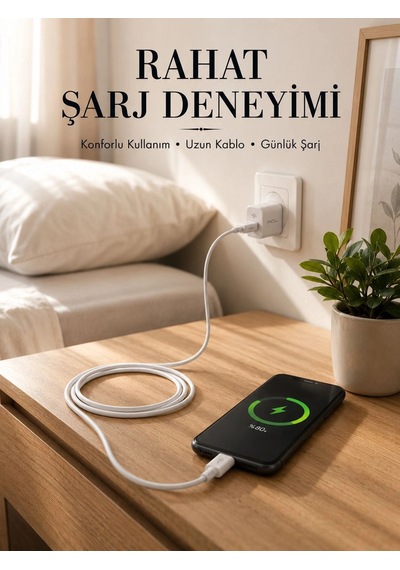Usb-a To Type-c Şarj Kablosu 2 Metre Uzun Kablo